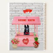 Valentijnsdag van Shepherd Dog Kissing Booth Planner (Achterkant)