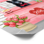 Valentijnsdag van Shepherd Dog Kissing Booth Poster (Hoek)