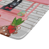 Valentijnsdag van Shepherd Dog Kissing Booth Snijplank (Hoek)