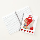 Valentijnsdag van spiraalvormige Notitieboeken (Binnen)