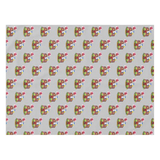 Valentijnsdag van tablet Penguin Hearts Tafelkleed (Voorkant (Horizontaal))