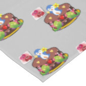 Valentijnsdag van tablet Penguin Hearts Tafelkleed (Gekanteld)