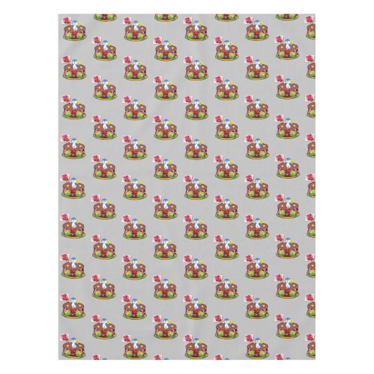 Valentijnsdag van tablet Penguin Hearts Tafelkleed (Voorkant)