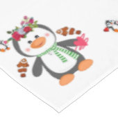 Valentijnsdag van tablet Penguin Hearts Tafelkleed (Gekanteld)