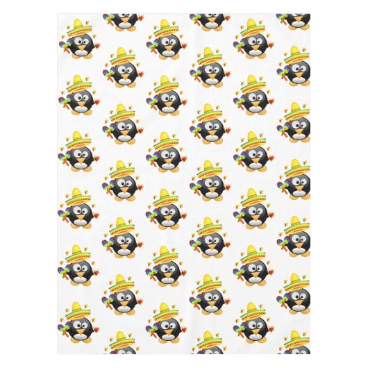 Valentijnsdag van tablet Penguin Hearts Tafelkleed (Voorkant)