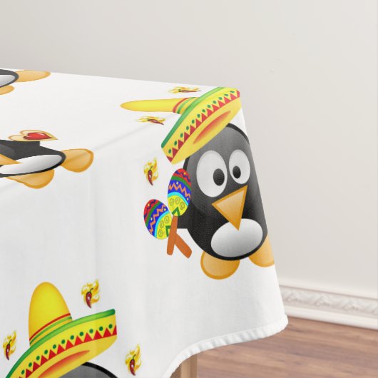 Valentijnsdag van tablet Penguin Hearts Tafelkleed (Voorbeeld)