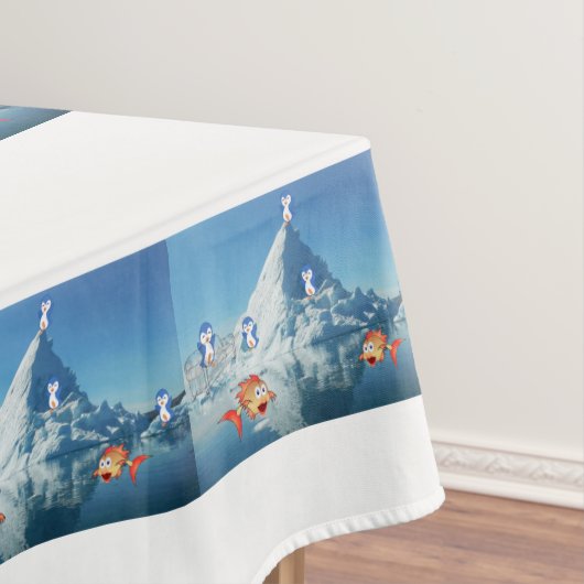 Valentijnsdag van tablet Penguin Tafelkleed (Voorbeeld)