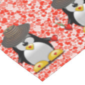 Valentijnsdag van tablet Penguin Tafelkleed (Gekanteld)