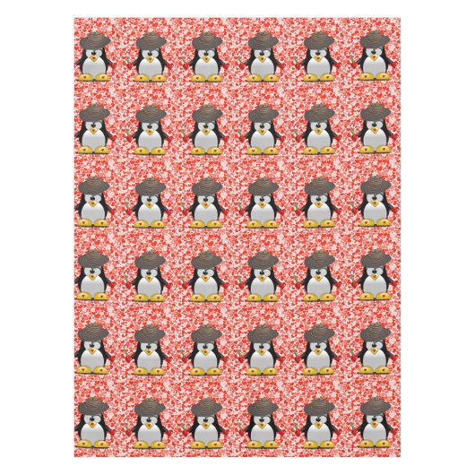 Valentijnsdag van tablet Penguin Tafelkleed (Voorkant)
