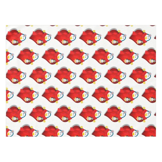 Valentijnsdag van tablet Penguin Tafelkleed (Voorkant (Horizontaal))