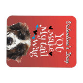 Valentijnsdag...van uw St. Bernard-koelkast Magneet (Horizontaal)