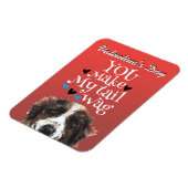 Valentijnsdag...van uw St. Bernard-koelkast Magneet (Linkerzijde)
