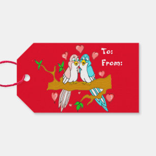Valentijnsdag van vogels Gift Labels Cadeaulabel