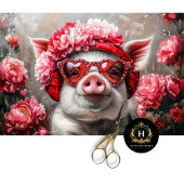 Valentijnsdag Varken Decoupage Tissuepapier