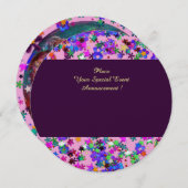 VALENTIJNSDAG VENETIAANS MASKERBAL Metallic Ijsbla Kaart (Voorkant / Achterkant)