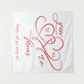 VALENTIJNSDAG VERBONDEN HARTEN TROUW ME WANDKLEED (Voorkant (horizontaal))