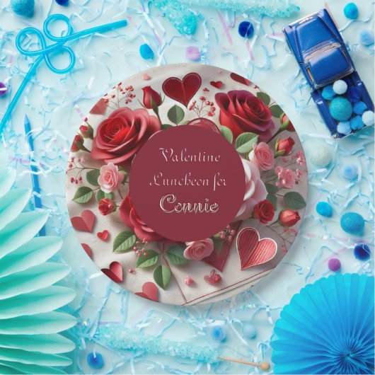Valentijnsdag Verjaardag Gepersonaliseerd Papier B Papieren Bordje (Feest)