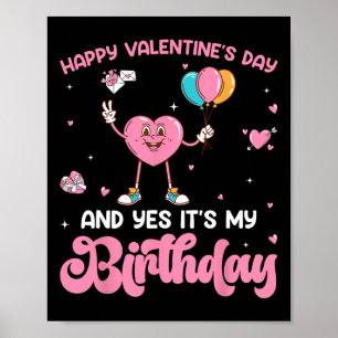 Valentijnsdag Verjaardag Hart Liefdevolle Chocolad Poster