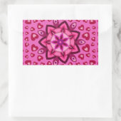 VALENTIJNSDAG, VERJAARDAGSFEEST CADO MET HARTEN SQ RECHTHOEKIGE STICKER (Tas)