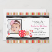 Valentijnsdag verjaardagsfeestje fotouitnodiging kaart (Voorkant)