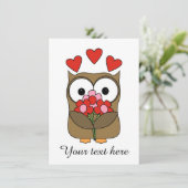  Valentijnsdag verkuilt met bloemen Feestdagenkaart (Staand voorkant)