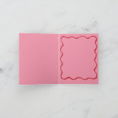 Valentijnsdag verloofde echtgenoot om vrouw te zij kaart (Binnen)