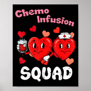 Valentijnsdag Verpleegster Chemo Infusie Team Scru Poster