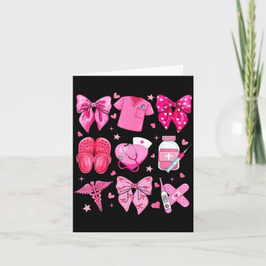 Valentijnsdag Verpleegster Nk Strik Rn Pct Cna Ver Kaart (Voorkant)