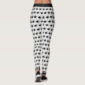 Valentijnsdag vervormde gekantelde harten leggings (Achterkant)