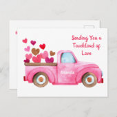 Valentijnsdag | Verzenden van persoonlijke liefde Briefkaart (Voorkant / Achterkant)