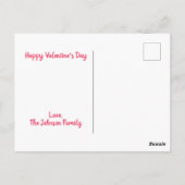 Valentijnsdag | Verzenden van persoonlijke liefde Briefkaart (Achterkant)