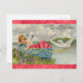  Valentijnsdag Victoriaans Angel Heart Briefkaart (Voorkant / Achterkant)