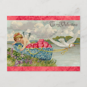  Valentijnsdag Victoriaans Angel Heart Briefkaart