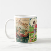 Valentijnsdag, Victoriaans Angels Hearts Koffiemok (Links)