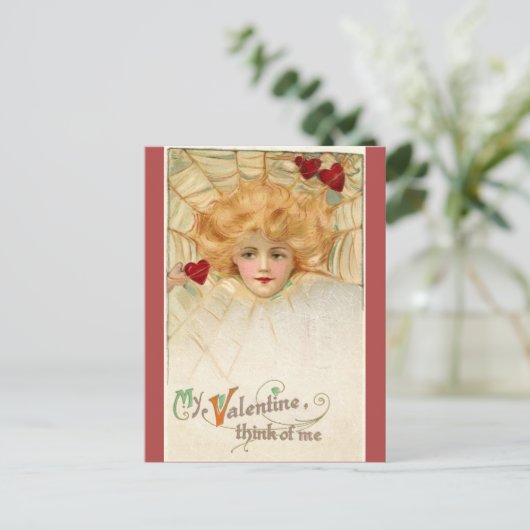  Valentijnsdag Victoriaans Briefkaart (Staand voorkant)