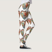  Valentijnsdag, Victoriaans Cherub harten Leggings (Rechts)