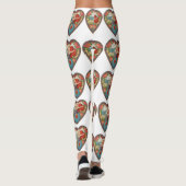  Valentijnsdag, Victoriaans Cherub harten Leggings (Achterkant)