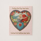  Valentijnsdag, Victoriaans Cherub harten Legpuzzel (Verticaal)