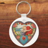  Valentijnsdag, Victoriaans Cherub harten Sleutelhanger (Achterkant)