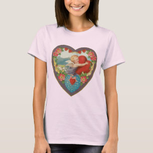  Valentijnsdag, Victoriaans Cherub harten T-shirt