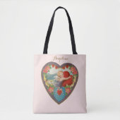  Valentijnsdag, Victoriaans Cherub harten Tote Bag (Voorkant)