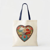  Valentijnsdag, Victoriaans Cherub harten Tote Bag (Voorkant)
