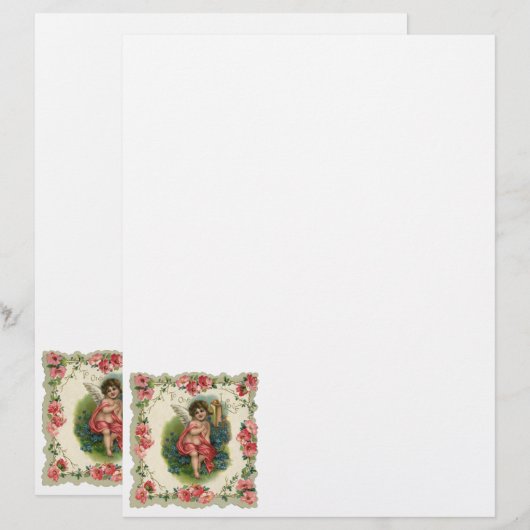  Valentijnsdag Victoriaans Cherub op telefoon (Voorkant / Achterkant)