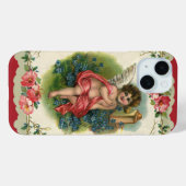 Valentijnsdag Victoriaans Cherub op telefoon Case-Mate iPhone Case (Achterkant (horizontaal))