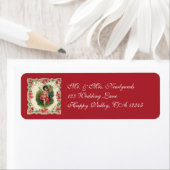 Valentijnsdag Victoriaans Cherub op telefoon Etiket (Insitu)