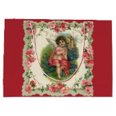  Valentijnsdag Victoriaans Cherub op telefoon Groot Cadeauzakje (Achterkant)