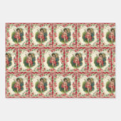  Valentijnsdag Victoriaans Cherub op telefoon Inpakpapier Vel (Voorkant)