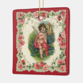  Valentijnsdag Victoriaans Cherub op telefoon Keramisch Ornament (Links)