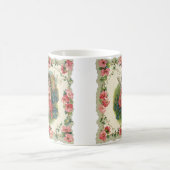  Valentijnsdag Victoriaans Cherub op telefoon Koffiemok (Center)