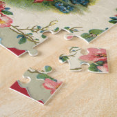  Valentijnsdag Victoriaans Cherub op telefoon Legpuzzel (Zijkant)